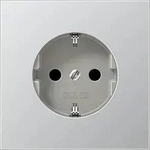 Jung AL1520KI Schutzkontakt-Steckdose, 16 A 250 V ~, SAFETY+, Serie LS, Aluminium