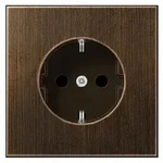 Jung ME1520AT Schutzkontakt-Steckdose, 16 A 250 V ~, Messing, Serie LS, Messing antik