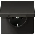 Jung AL1520KIKLAN Schutzkontakt-Steckdose, 16 A 250 V ~, SAFETY+, Klappdeckel,