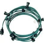 Bachmann 740.005 Lichterkette mit E27 Fassungen, 10 Fassungen, 10m, mit Stecker und