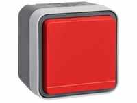 Berker 47403521 Schutzkontakt-Steckdose mit rotem Klappdeckel Aufputz W.1