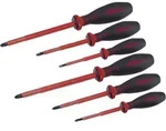 Cimco 11 7745 Kreuzschlitz-Schraubendreher-Sortiment - 6teilig 1000V