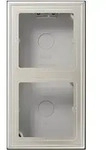 Jung ES2582A-L Aufputz-Kappe 2-fach, Duroplast lackiert, Serie LS, Edelstahl