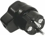 Bachmann 919.171 Vollgummi-Winkelstecker mit Schutzkontakt, 16 A, 250 V,