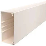 OBO Bettermann WDK-60130 CW (60x129 mm) Ger&auml;teeinbau-Kanal, cremewei&szlig;