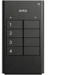 Gira 535410 Funk Handsender 4-fach, Gira eNet, anthrazit