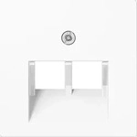 Jung A569-2BFPLUAWW Abdeckung f&uuml;r IAE/UAE-Anschlussdosen, 2 x 8-polig, Thermoplast,