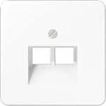 Jung CD569-2UAWW Abdeckung f&uuml;r IAE/UAE-Anschlussdosen 2 x 8-polig, Thermoplast,