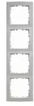 Berker 10149909 Rahmen 4-fach, S.1, polarwei&szlig; matt