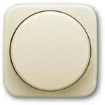 Busch-Jaeger 2115-212 Zentralscheibe mit Drehknopf und rotem Leuchtring, wei&szlig;