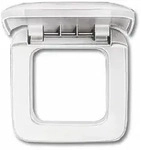 Busch-Jaeger 2518-214 Abdeckrahmen 1-fach Reflex SI, alpinwei&szlig; gl&auml;nzend