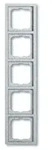 Busch-Jaeger 1725-183K Abdeckrahmen 5-fach, future linear, aluminium silber matt