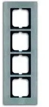 Busch-Jaeger 1724-860 Abdeckrahmen 4-fach, carat, edelstahl matt