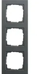 Gira 021323 Abdeckrahmen 3-fach, Gira E2, anthrazit