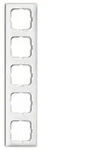 Busch-Jaeger 2515-214K-102Abdeckrahmen 5-fach, Reflex SI Linear, alpinwei&szlig; gl&auml;nzend