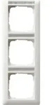 Gira 110327 Abdeckrahmen 3-fach senkrecht mit Beschriftungsfeld , Standard 55,