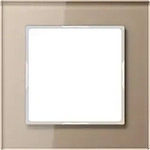 Jung AC581GLCH Glasrahmen 1-fach, senkrechte und waagerechte Montage, Glas, A