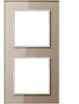 Jung AC582GLCH Glasrahmen 2-fach, senkrechte und waagerechte Montage, Glas, A