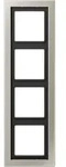 Jung ESD2984-L Rahmen 4-fach, senkrechte und waagerechte Montage, Duroplast lackiert,