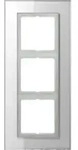 Jung LSP983GLWW Glasrahmen 3-fach, senkrechte und waagerechte Montage, Glas, LS PLUS,
