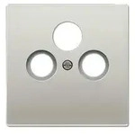 Jung ES2990SAT Abdeckung f&uuml;r Universal-Sat/BK-Dosen 1-fach, Serie LS, Edelstahl