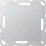 Jung A594-0AL Blind-Abdeckung (gerastet), Thermoplast lackiert, Serie A, aluminium