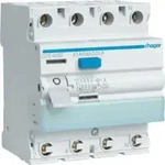 Hager CDS 463 D Fehlerstrom-Schutzschalter, 4polig, 63A, 30mA, Typ A