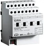 Gira 100400 Schaltaktor 4-fach 16 A mit Handbet&auml;tigung f&uuml;r KNX
