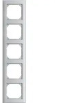 Merten 486560 Rahmen 5-fach, M-PLAN, aluminium