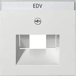 Gira 028403 Abdeckung mit Beschriftungsfeld UAE/IAE und Netzwerk, System 55,