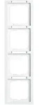 Busch-Jaeger 1724-184 NSK Abdeckrahmen 4-fach mit Beschriftungsfeld, future linear,
