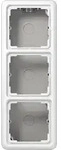 Jung CD583AWW Aufputz-Kappe 3-fach, Duroplast, Serie CD, alpinwei&szlig;