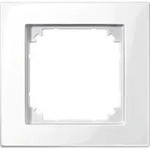 Merten 503119 Rahmen, 1-fach, b&uuml;ndiger Einbau, M-PLAN II, polarwei&szlig; gl&auml;nzend