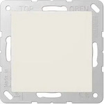 Jung A594-0 Blind-Abdeckung (gerastet), Thermoplast, Serie AS, wei&szlig; (ivory)