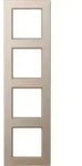 Jung AC584CH Rahmen 4-fach, senkrechte und waagerechte Montage, Duroplast...