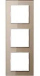 Jung AC583GLCH Glasrahmen 3-fach, senkrechte und waagerechte Montage, Glas, A