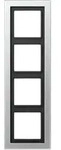 Jung ALD2984-L Rahmen 4-fach, senkrechte und waagerechte Montage, Duroplast lackiert,