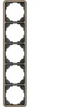 Jung CD585GB Rahmen 5-fach, senkrechte und waagerechte Montage, Aluminium eloxiert,