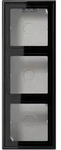 Jung LS583ASW Aufputz-Kappe 3-fach, Duroplast, Serie LS, schwarz