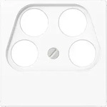 Jung A561-4SAT2WW Abdeckung f&uuml;r 4-Loch SAT-TV-Steckdose (Axing) 4-fach, Thermoplast,