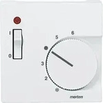 Merten 536119 Zentralplatte f&uuml;r Raumtemperaturregler-Einsatz mit Schalter, System M,