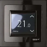 Devi 140F1069 DEVIregTM Touch Thermostat mit Bodenf&uuml;hler, mit Rahmen, schwarz