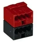 WAGO 243-211 Anschluss-Steckverbinder, dunkelgrau/rot