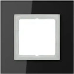 Jung LSP981GLSW Glasrahmen 1-fach, senkrechte und waagerechte Montage, Glas, LS PLUS,