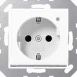 Jung A1520-OWWLNW Schutzkontakt-Steckdose mit LED-Orientierungslicht, SAFETY+,