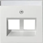 Gira 264003 Abdeckung 30&deg; mit Beschriftungsfeld f&uuml;r Tragring Modular Jack 2-fach,