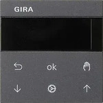 Gira 536628 S3000 Jalousie- und Schaltuhr Display, System 55, anthrazit