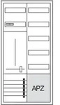 Hager ZB323T15 Z&auml;hlerschrank 1 ZP 3-Punkt-Befestigung