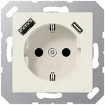 Jung A1520-15CA Schutzkontakt-Steckdose mit USB-Ladeger&auml;t, 1 x Typ A + 1 x Typ C,