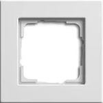 Gira 0211295 Abdeckrahmen 1-fach f&uuml;r flachen Einbau, Gira E2, reinwei&szlig; gl&auml;nzend